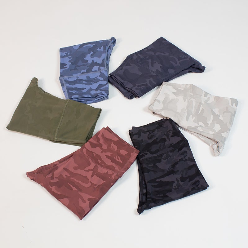 Yoga Double-Sided Brushed Women'S Sports High-Waisted Camouflage Leggings Moisture-Wicking Fitness Jogging Pants Butt-Lifting Running Pants - Image 3